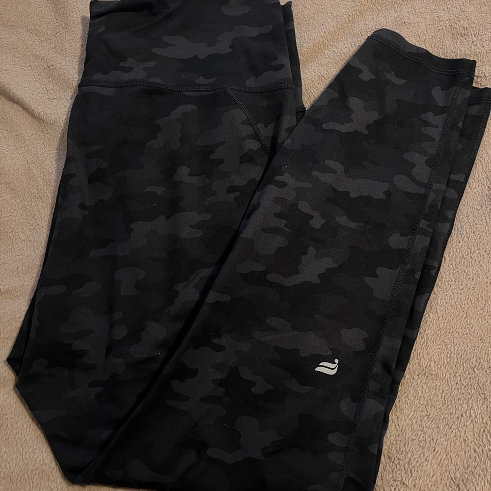 Fabletics Black Camouflage Leggings